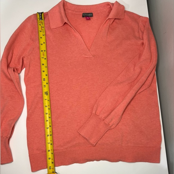 Vince Camuto Ladies Pullover Collared Lightweight Sweater
Ocean Coral S Small - Picture 5 of 8